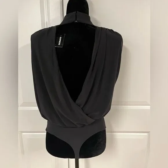 Express Black Thong Bodysuit - Picture 2 of 5